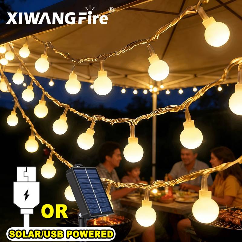Home Decor Pinterest - 3-10M Solar/USB/Battery String Lights, Fairy Globe