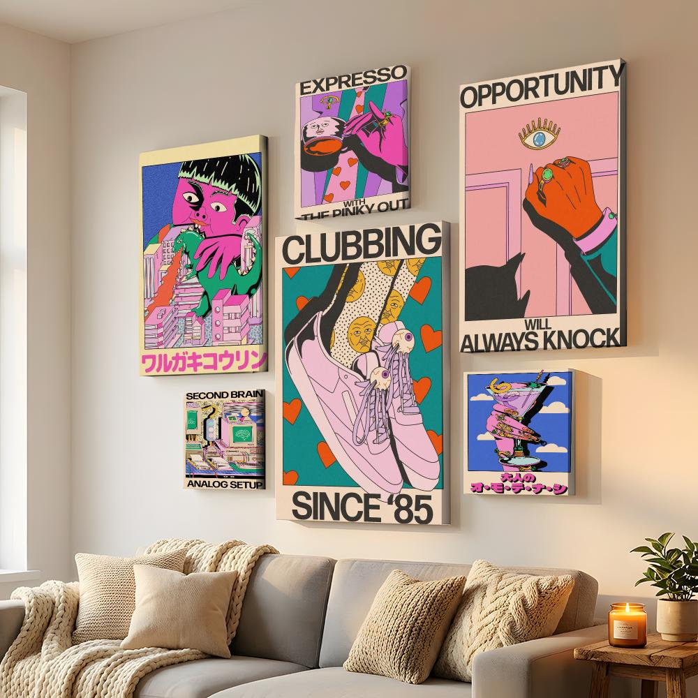 Home Decor Japandi Style - Japandi style Azaazelus y2k Framed Wall