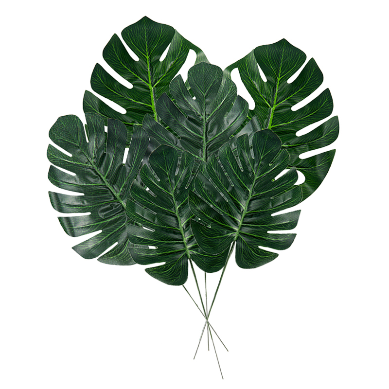 Artificial Hanging Plants - 6 pcs Artificial Plants Tropical Palm