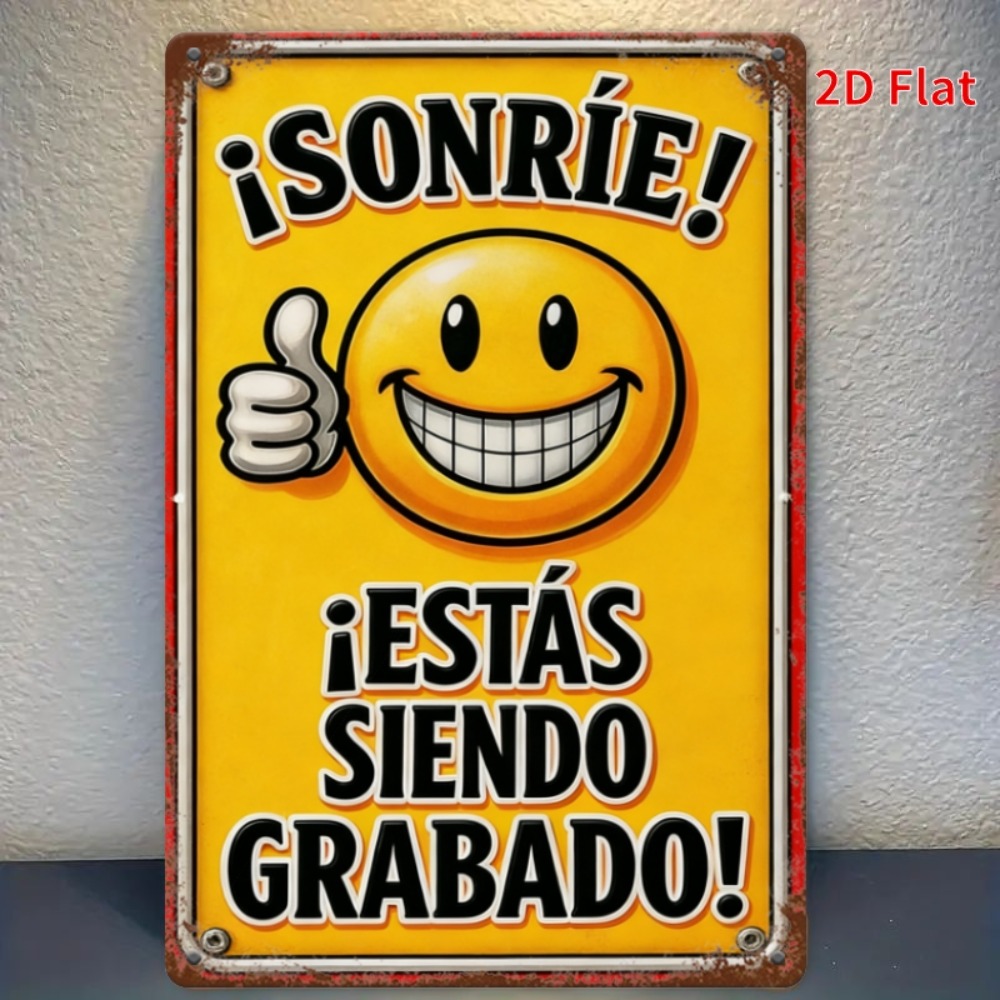 Home Decor Emoji - Tin Sign - Smile You Are