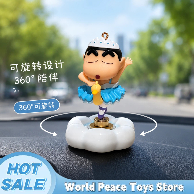 Home Decor Interior - Rotatable Ballet Crayon Shin-Chan Car Dashboard