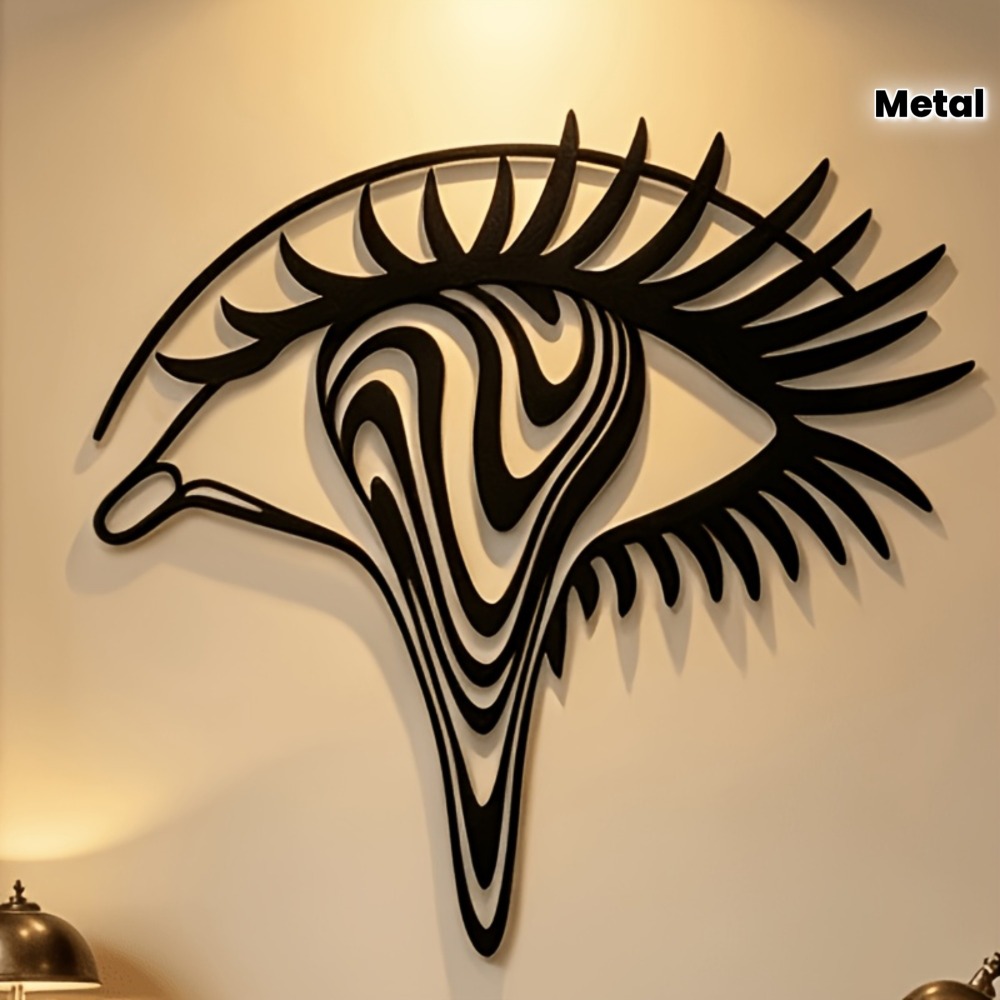 Home Decor Interior - CIFBUY Iron Wall Art Psychedelic Eye