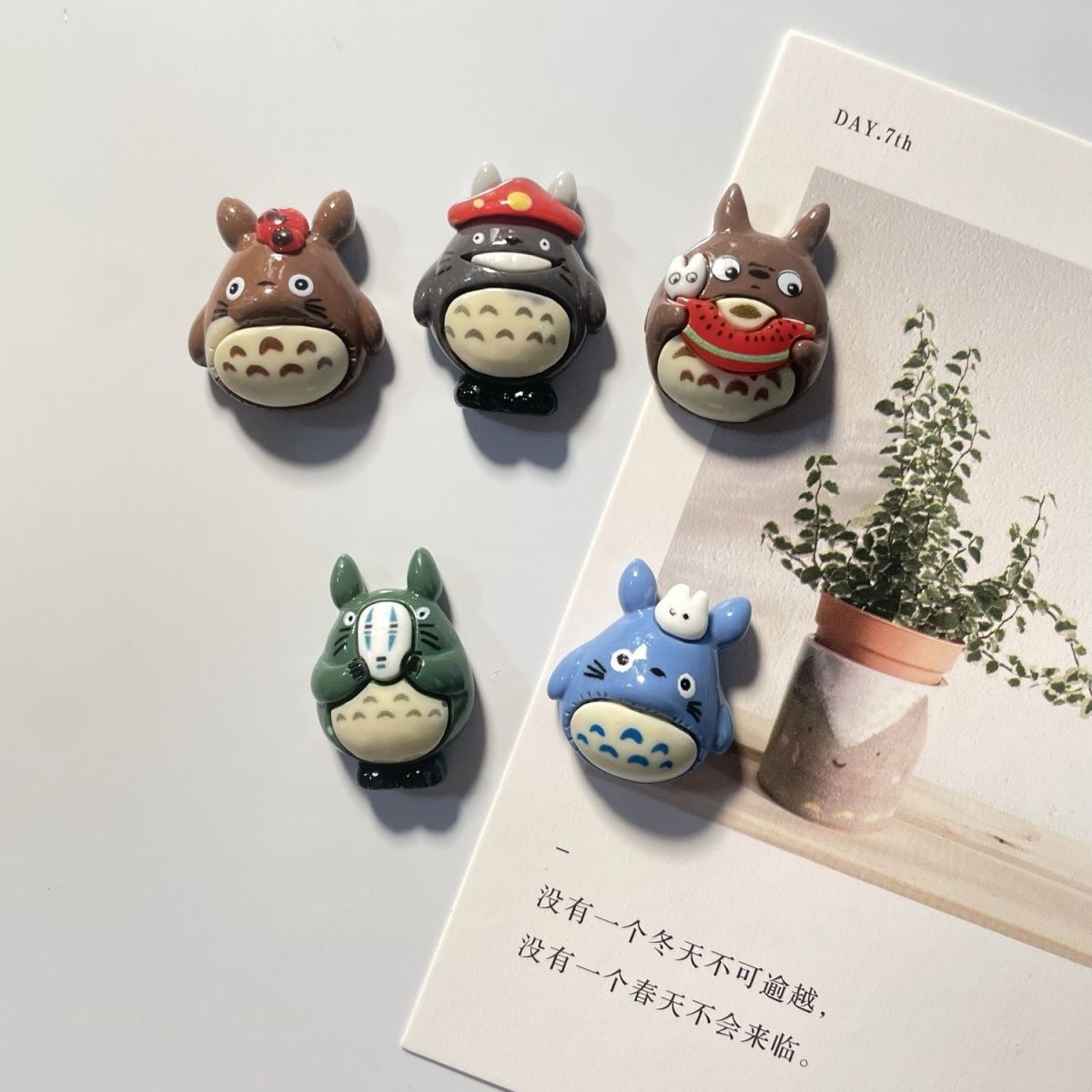Home Decor Retailers - Totoro Anime Resin Fridge Magnet Cute