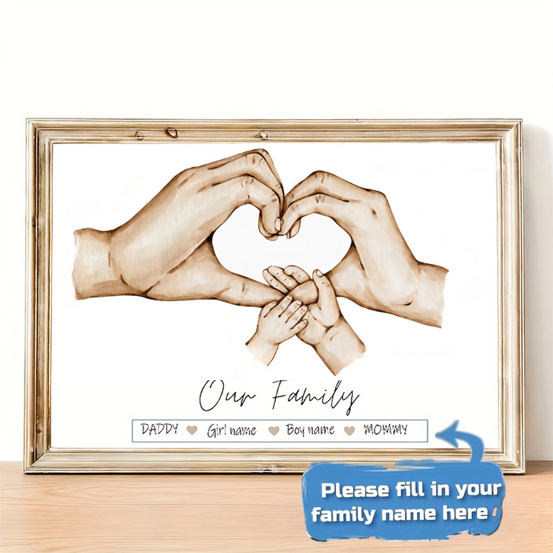 Personalized Custom Family Han - огляд і ціна Home Decor Wall Pictures