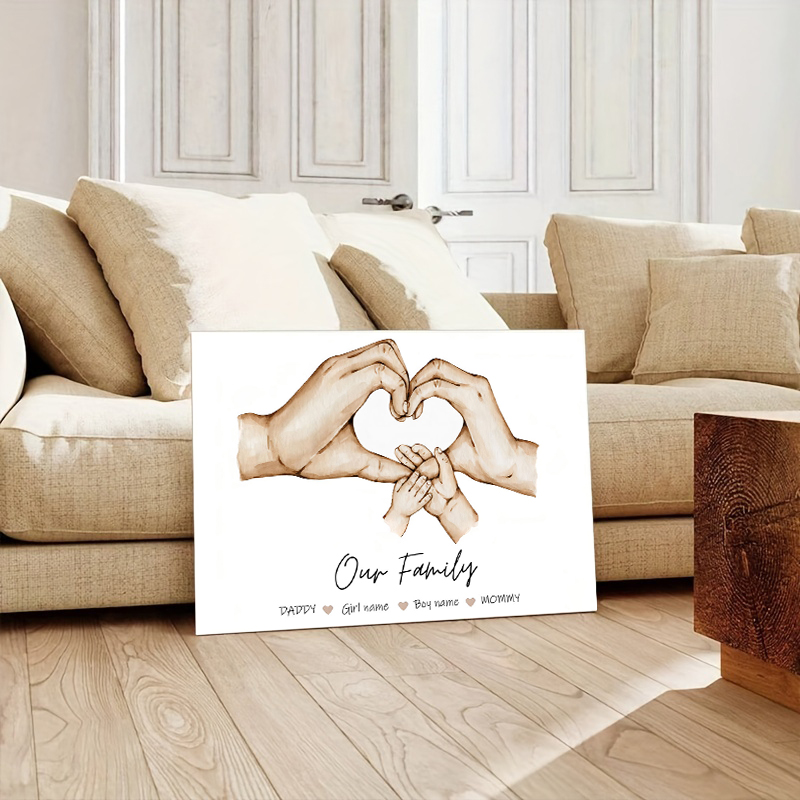 Personalized Custom Family Han - огляд і ціна Home Decor Wall Pictures