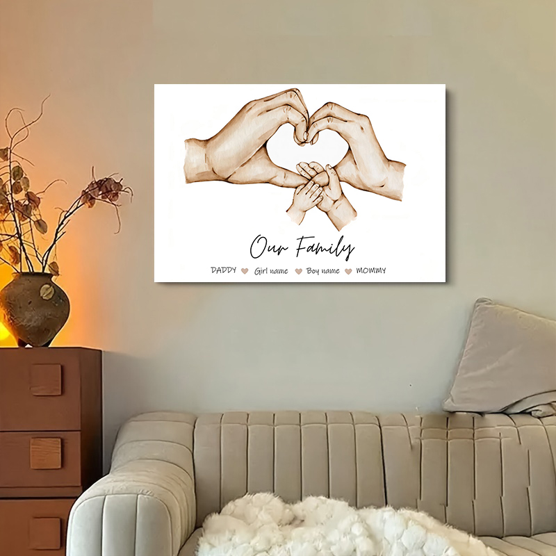 Personalized Custom Family Han - огляд і ціна Home Decor Wall Pictures