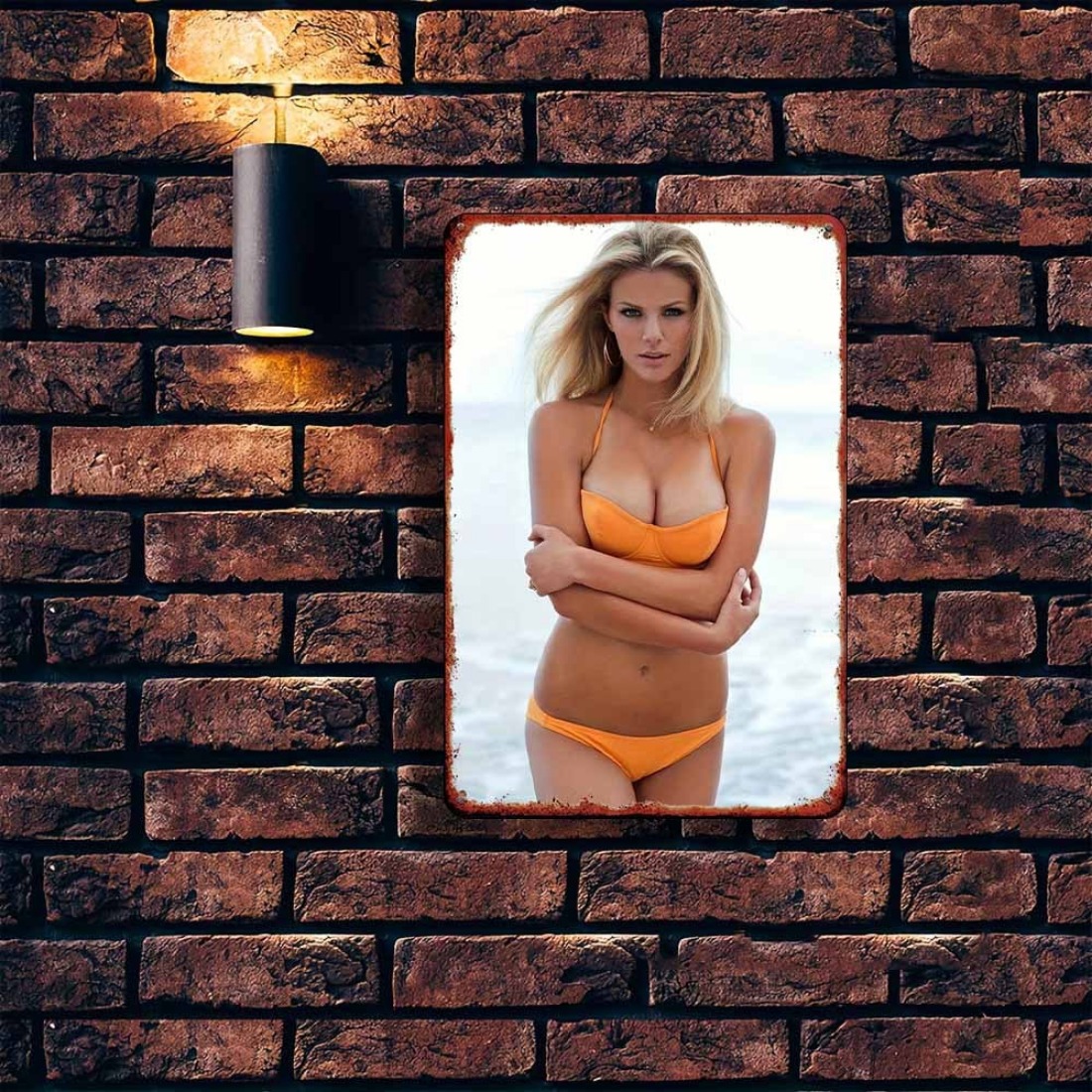 Vintage Orange Bikini Beach Gi - огляд і ціна Home Decor Orange