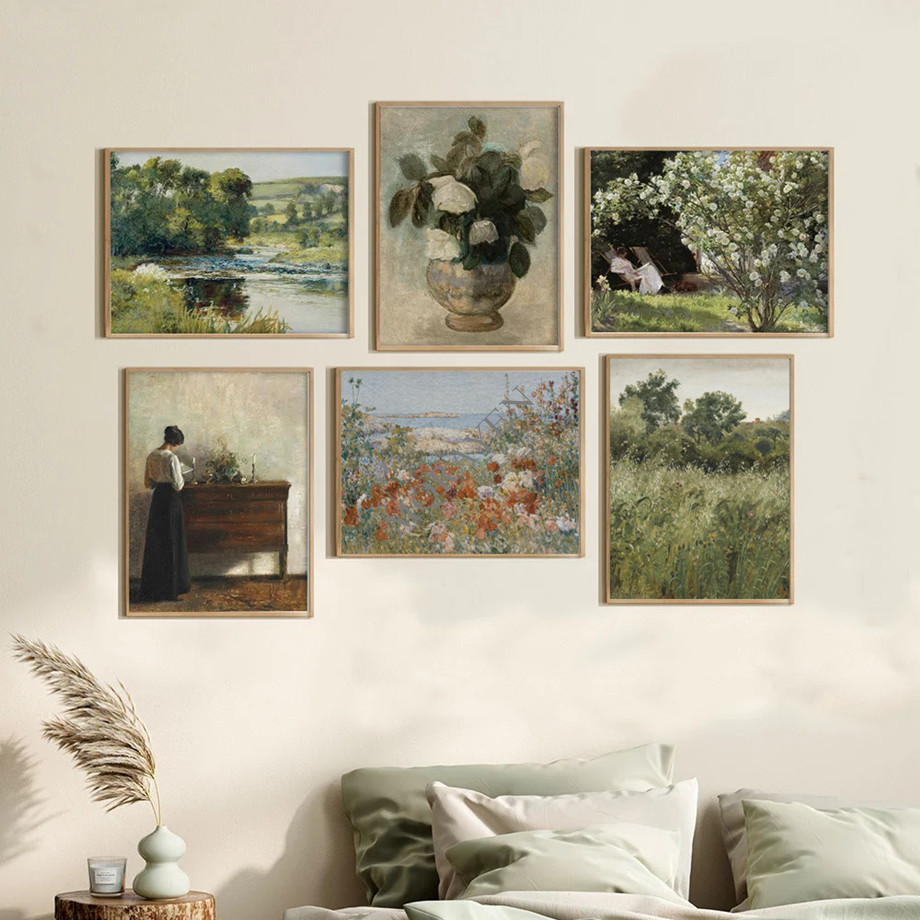 Rural Nature Landscape Wall Ar - огляд і ціна Victory Home Decor