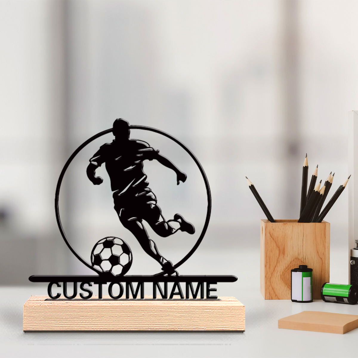 Custom Soccer Player Metal Sta - огляд і ціна Home Decor Retailers