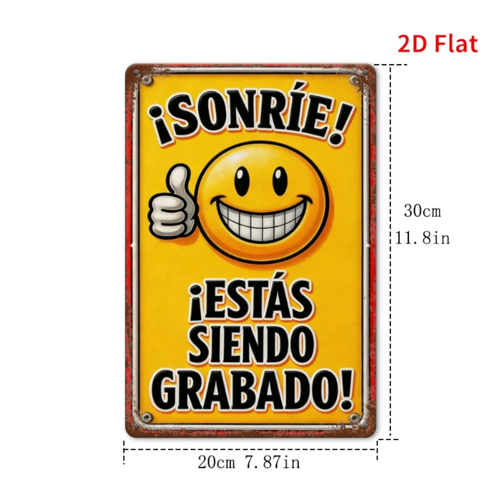 Tin Sign - Smile You Are Being - огляд і ціна Home Decor Emoji