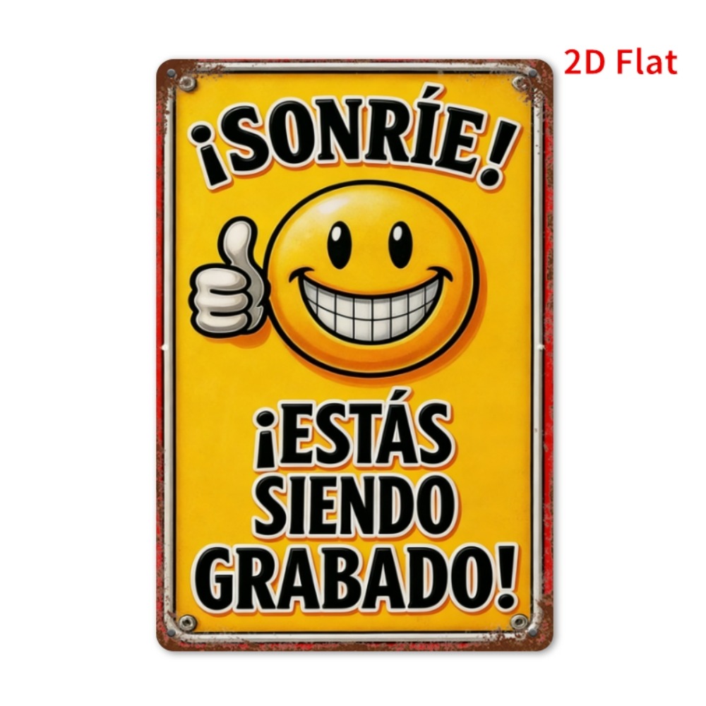 Tin Sign - Smile You Are Being - огляд і ціна Home Decor Emoji