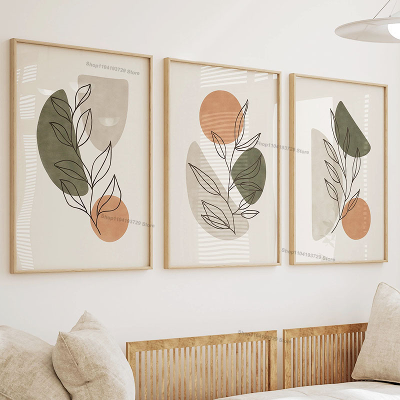 Boho Green Orange Leaf Sun Rai - огляд і ціна Home Decor Orange