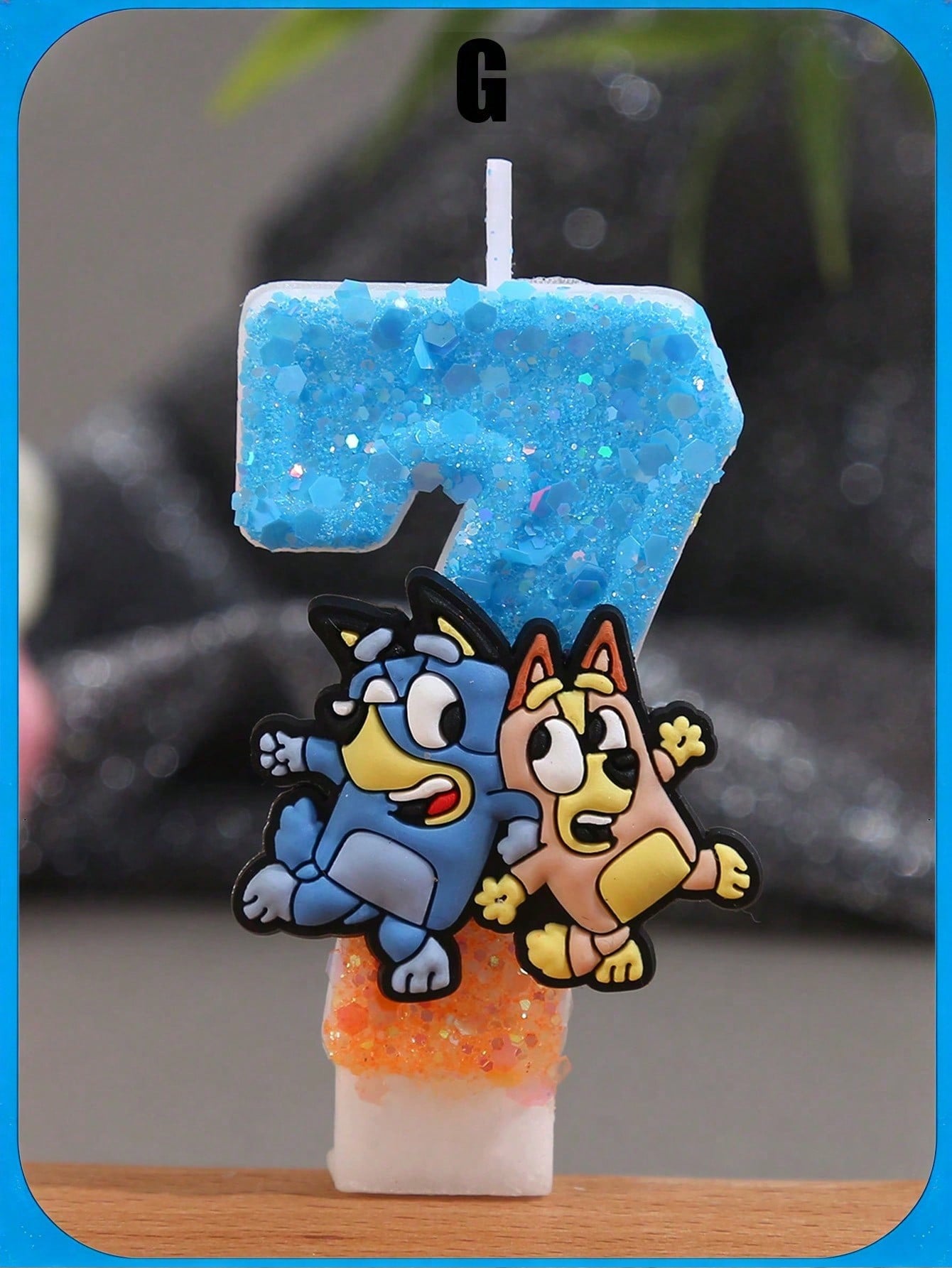 Bluey Digital Birthday Candle  - огляд і ціна Home Decor Orange