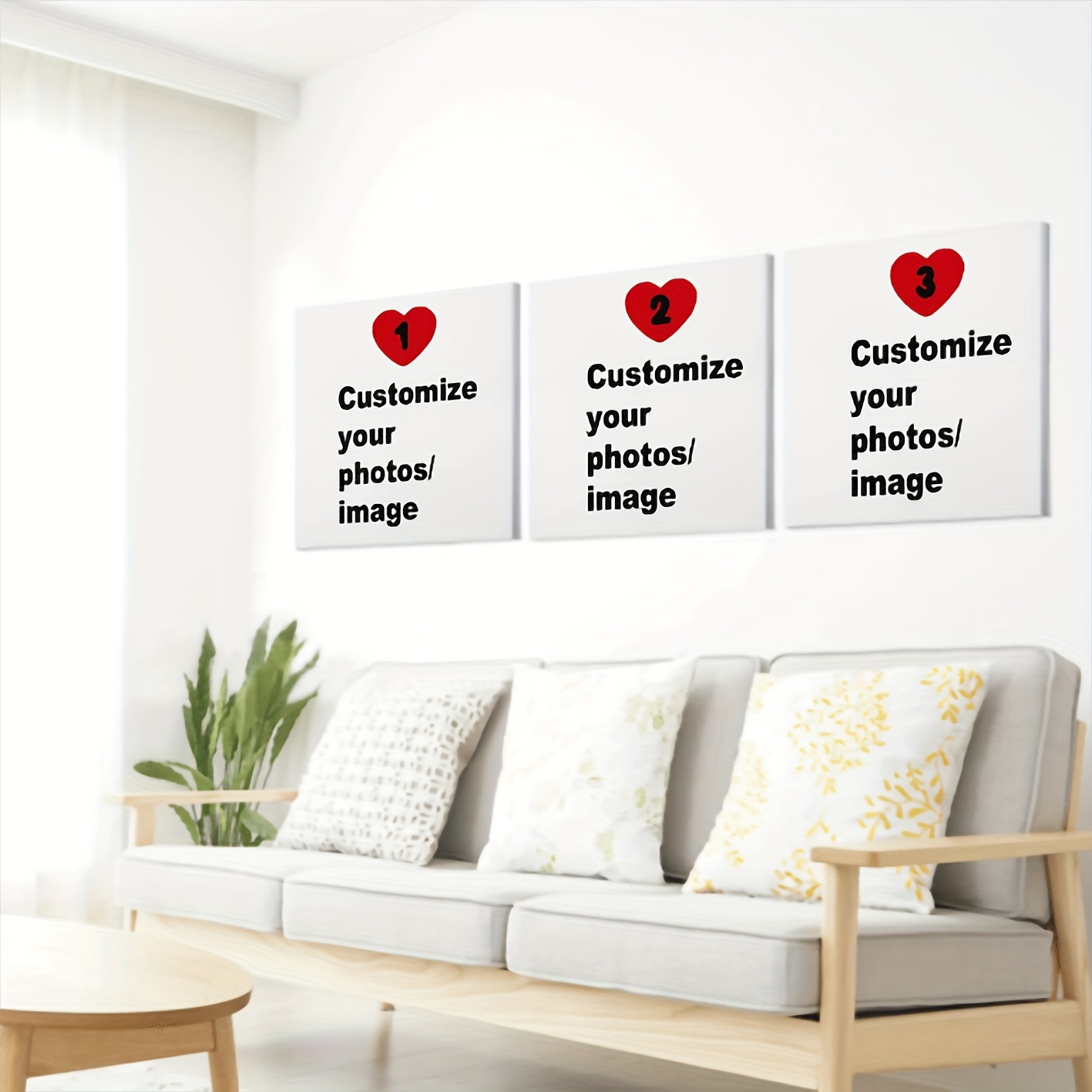 3pcs/set Custom Square Canvas  - огляд і ціна Home Decor Wall Pictures