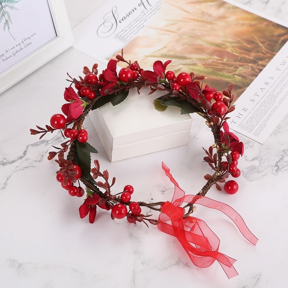 Large Red Berry Garland Red Fl - огляд і ціна Artificial Hanging Plants