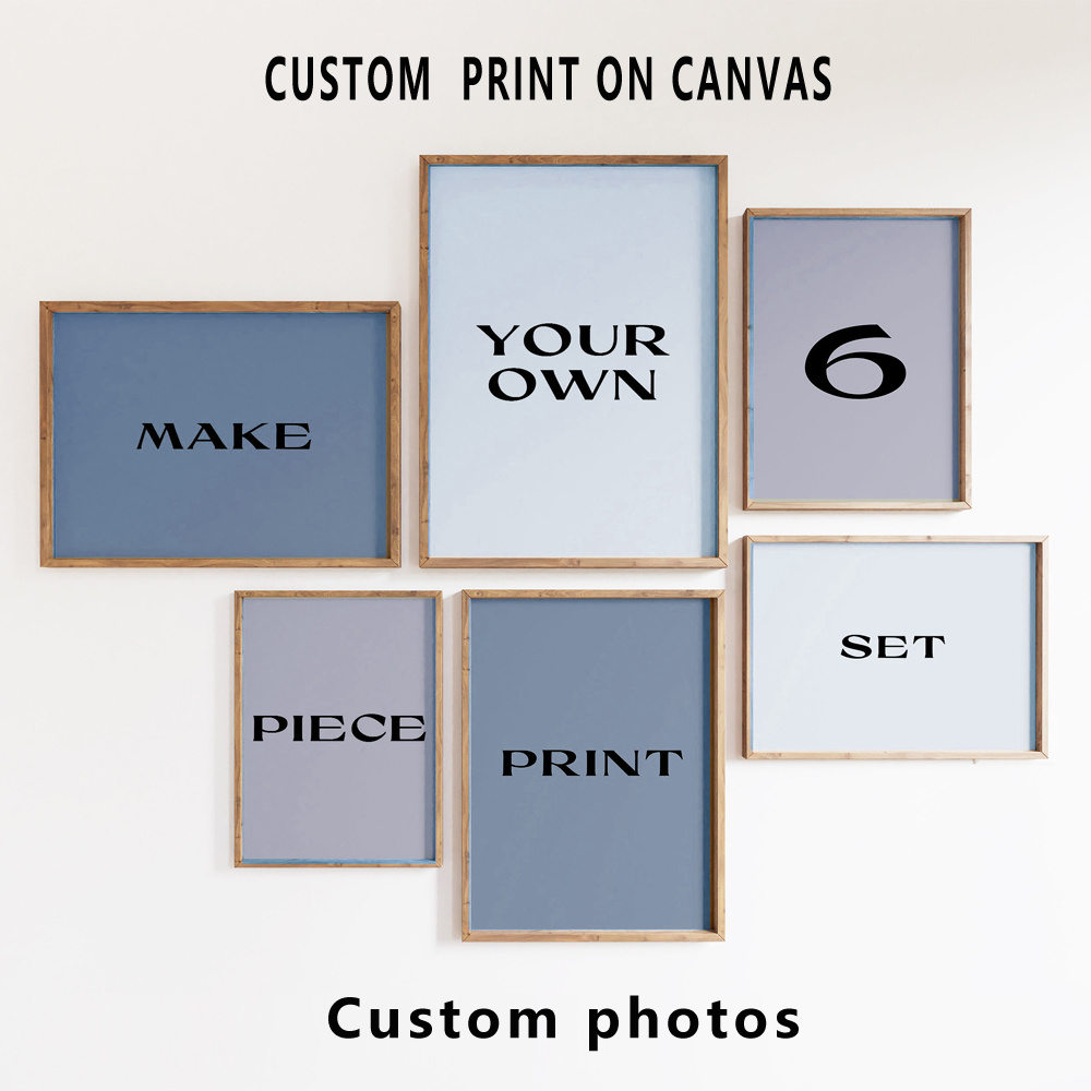 6pcs/set Custom Canvas Prints  - огляд і ціна Home Decor Wall Pictures